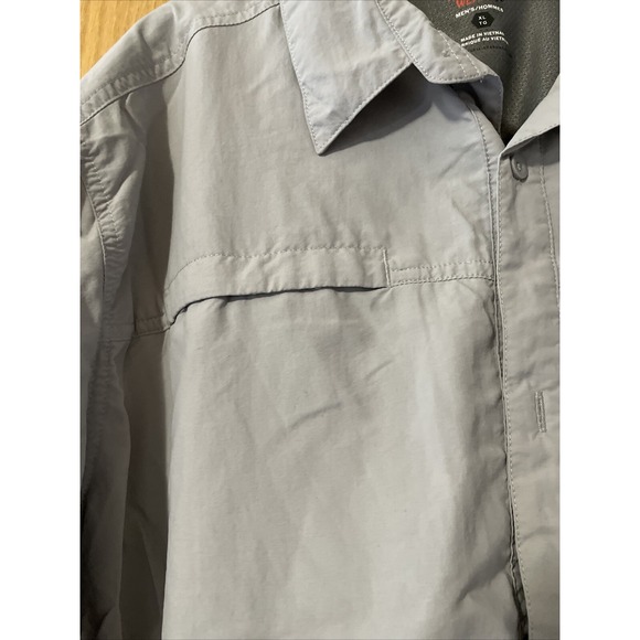 Mountain Hardwear Long Sleeve Shirt Light Gray Mens Size XL - Picture 5 of 7